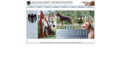Desktop Screenshot of adlercrest-dobermanns.com
