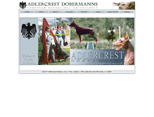 Tablet Screenshot of adlercrest-dobermanns.com